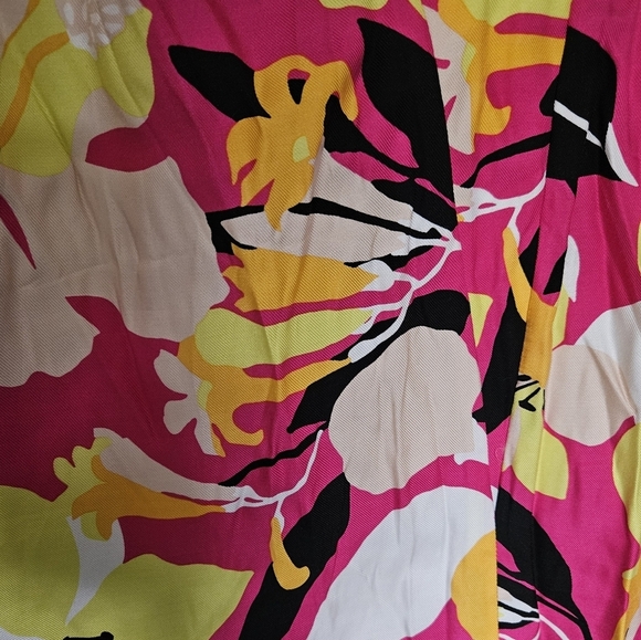 Ted Baker Thaliah Abstract Floral Print Woven Cami Top XS NWT Bright Pink - Picture 13 of 15